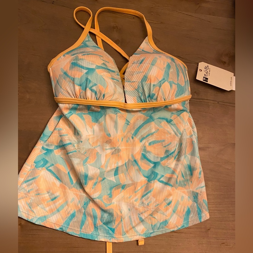 Salt Life Women’s Tropical Tankini Swimsuit Top NWT